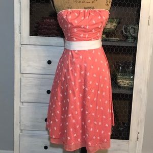 Guess coral sleeveless dress
